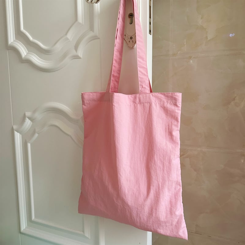 Чанта Tote от полиестер, вертикална квадратна форма, без подплата, двойни презрамки, стил Fresh and Sweet