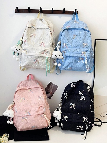 Rucsac școlar stil coreean pentru fete, din nylon, respirabil, ultra-ușor, durabil, reduce sarcina, mare capacitate, pentru elevi gimnaziu