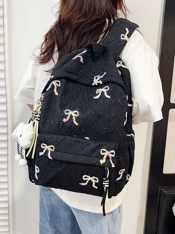 Rucsac școlar stil coreean pentru fete, din nylon, respirabil, ultra-ușor, durabil, reduce sarcina, mare capacitate, pentru elevi gimnaziu