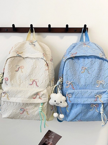 Rucsac școlar stil coreean pentru fete, din nylon, respirabil, ultra-ușor, durabil, reduce sarcina, mare capacitate, pentru elevi gimnaziu