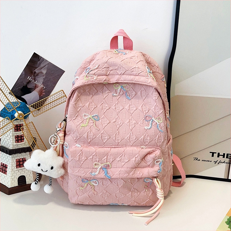 Rucsac școlar stil coreean pentru fete, din nylon, respirabil, ultra-ușor, durabil, reduce sarcina, mare capacitate, pentru elevi gimnaziu