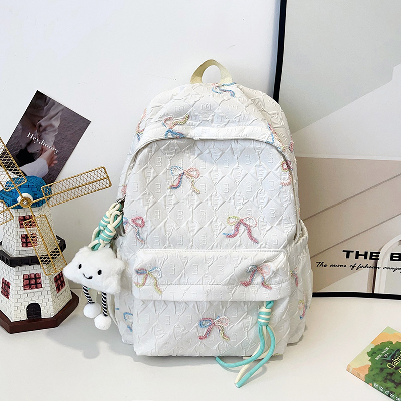 Rucsac școlar stil coreean pentru fete, din nylon, respirabil, ultra-ușor, durabil, reduce sarcina, mare capacitate, pentru elevi gimnaziu