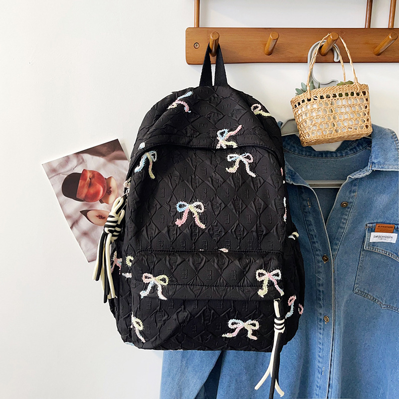 Rucsac școlar stil coreean pentru fete, din nylon, respirabil, ultra-ușor, durabil, reduce sarcina, mare capacitate, pentru elevi gimnaziu