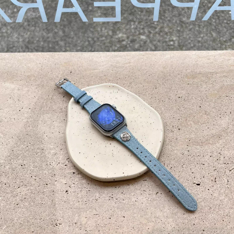 Kožený remienok na Apple Watch s prackou na kolík, prispôsobiteľná veľkosť rozhrania, módny štýl