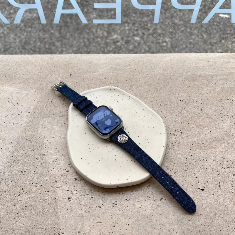 Kožený remienok na Apple Watch s prackou na kolík, prispôsobiteľná veľkosť rozhrania, módny štýl