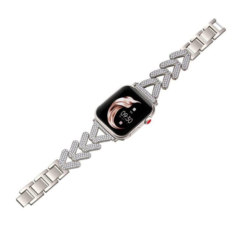 Brățară metalică pentru Apple Watch, compatibilă cu toate seriile, lățime 22 mm, cataramă, greutate 65 g