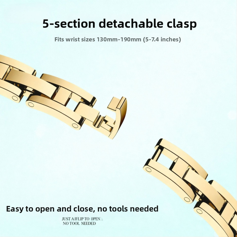 316L nerezová oceľ, štýl náramku pre Apple Watch, kompatibilné s Apple Watch, rozhranie 23 mm, spona typu snap