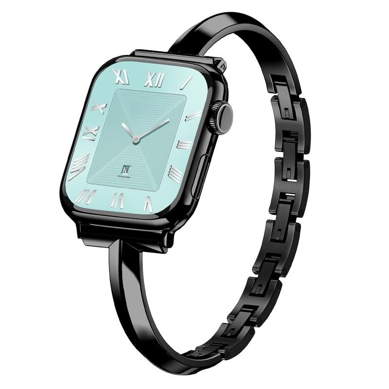 Λουράκι Apple Watch από 316L ανοξείδωτο ατσάλι, στυλ βραχιόλι, συμβατό με Apple Watch, διεπαφή 23 mm, κλείσιμο τύπου snap