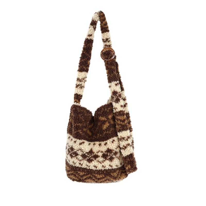 Nova Feld ženska torba za rame za jesen-zimu, pliš, podesiva, svakodnevna i svestrana, velikog kapaciteta, crossbody