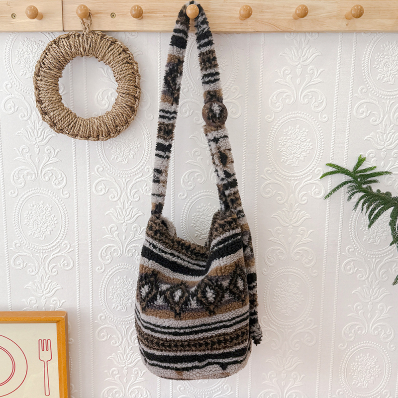 Nova Feld ženska torba za rame za jesen-zimu, pliš, podesiva, svakodnevna i svestrana, velikog kapaciteta, crossbody