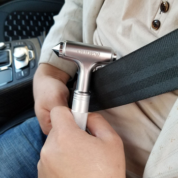 Višefunkcijski automobilski sigurnosni čekić za razbijanje prozora, legirana konstrukcija, 380 g