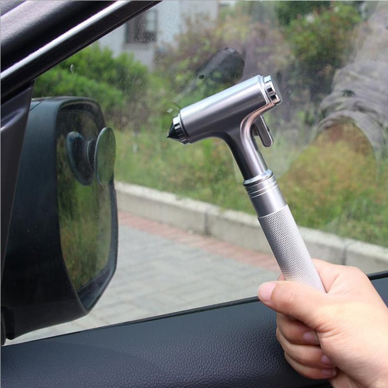 Višefunkcijski automobilski sigurnosni čekić za razbijanje prozora, legirana konstrukcija, 380 g