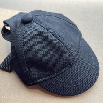 Macska- és kutyáknak szóló baseball sapka, napvédő, monokróm, pamut twill hímzéval, állítható, japán-koreai stílus