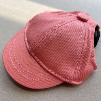 Macska- és kutyáknak szóló baseball sapka, napvédő, monokróm, pamut twill hímzéval, állítható, japán-koreai stílus