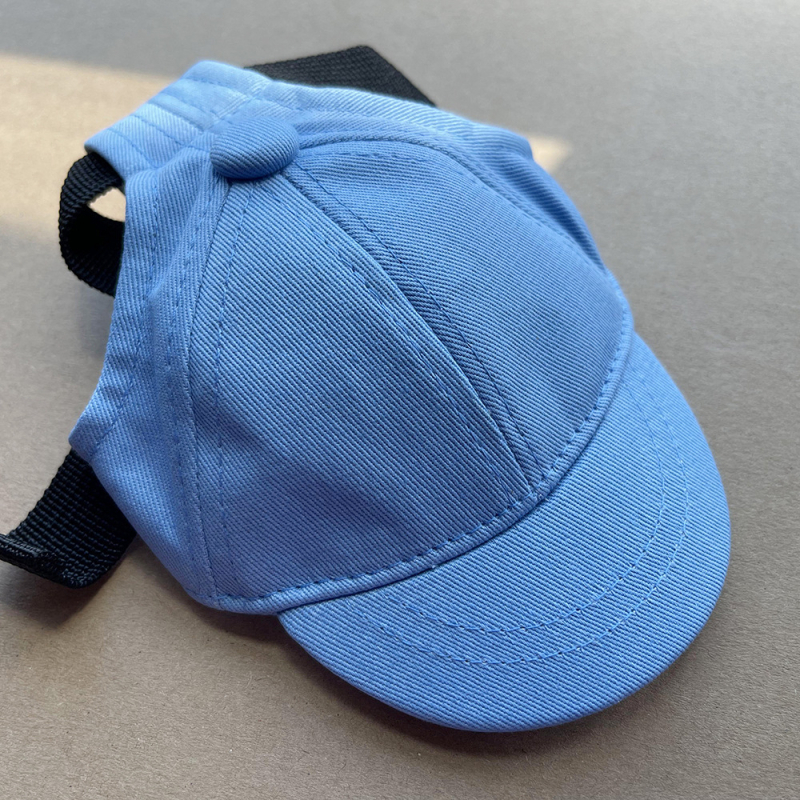 Macska- és kutyáknak szóló baseball sapka, napvédő, monokróm, pamut twill hímzéval, állítható, japán-koreai stílus
