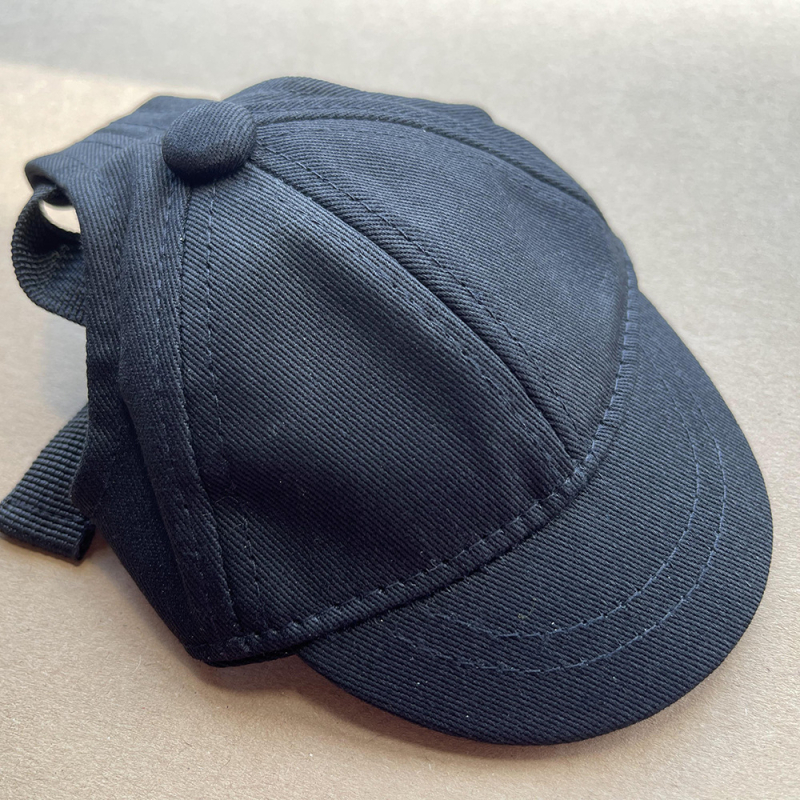 Macska- és kutyáknak szóló baseball sapka, napvédő, monokróm, pamut twill hímzéval, állítható, japán-koreai stílus