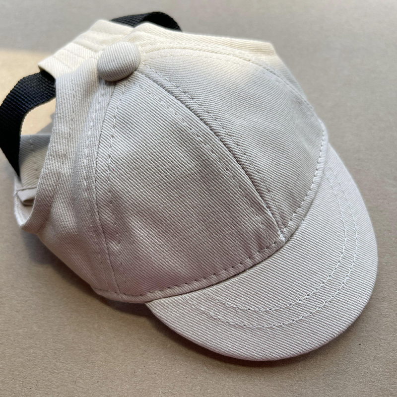 Macska- és kutyáknak szóló baseball sapka, napvédő, monokróm, pamut twill hímzéval, állítható, japán-koreai stílus