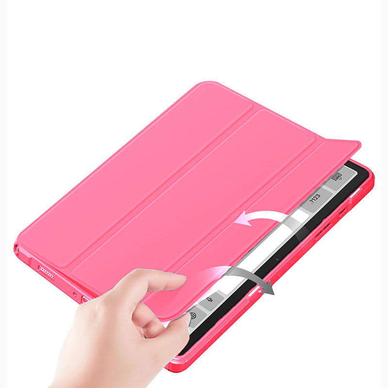 Galaxy Tab A9+ Kryt na tablet, 2-v-1 dizajn, Umelá koža, Proti otlačkom prstov, Podpora režimu spánku, Kompatibilný so Samsung