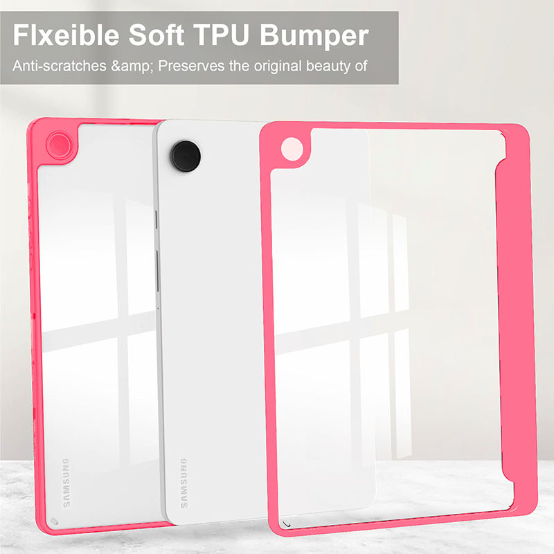 Galaxy Tab A9+ Kryt na tablet, 2-v-1 dizajn, Umelá koža, Proti otlačkom prstov, Podpora režimu spánku, Kompatibilný so Samsung