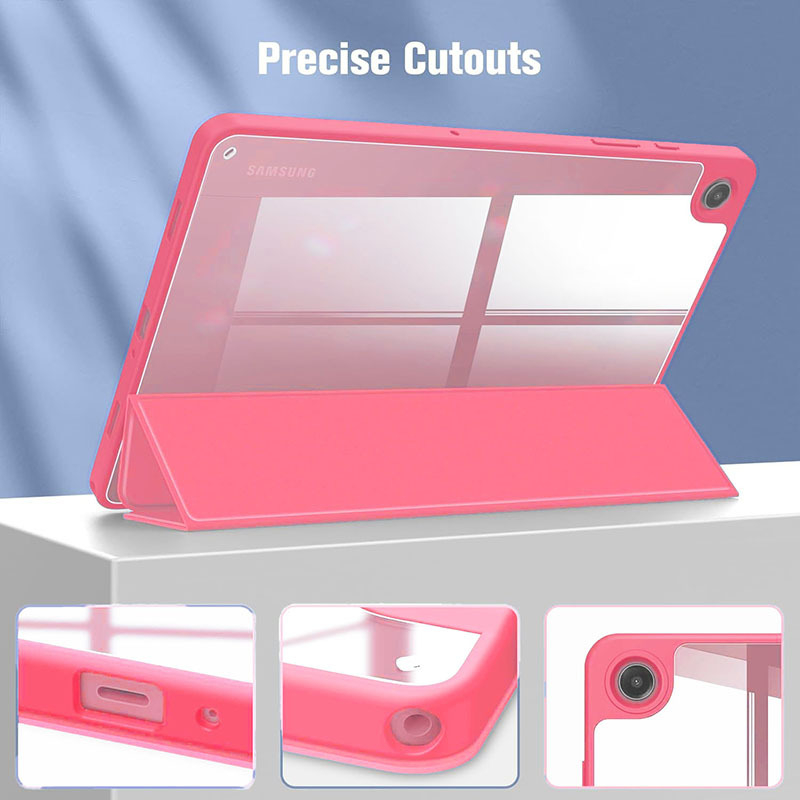 Galaxy Tab A9+ Kryt na tablet, 2-v-1 dizajn, Umelá koža, Proti otlačkom prstov, Podpora režimu spánku, Kompatibilný so Samsung