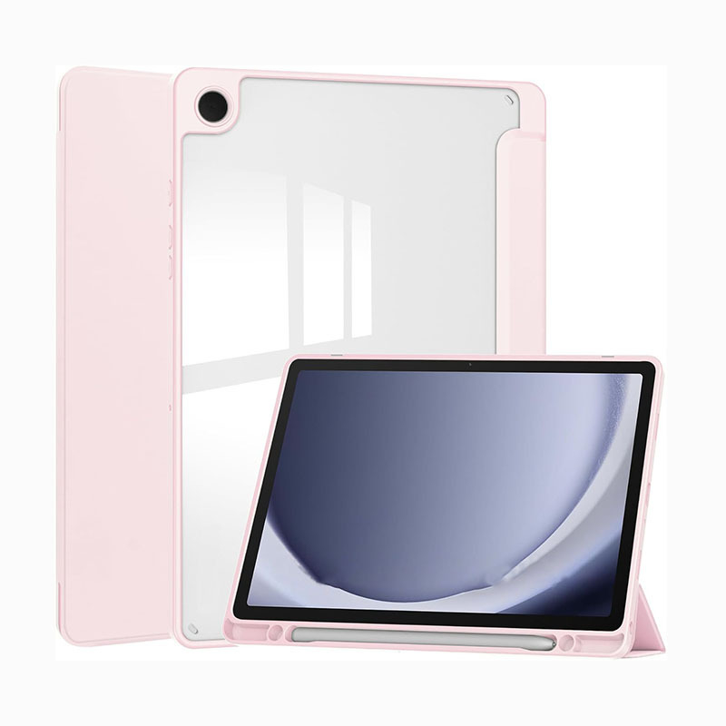 Galaxy Tab A9+ Kryt na tablet, 2-v-1 dizajn, Umelá koža, Proti otlačkom prstov, Podpora režimu spánku, Kompatibilný so Samsung