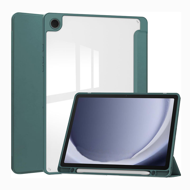 Galaxy Tab A9+ Kryt na tablet, 2-v-1 dizajn, Umelá koža, Proti otlačkom prstov, Podpora režimu spánku, Kompatibilný so Samsung