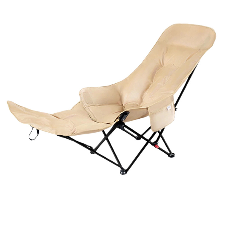 Moon Chair - lauko sulankstoma kėdė, rėmas iš anglies plieno,keturių padėčių reguliuojamas atlošas, medvilninė pagalvė, nešiojama stovyklavimo/pliažo kėdė