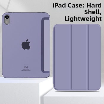  Trojstranný tvrdý obal na tablet pre modely Apple iPad — plastový materiál, multifunkčný minimalistický dizajn, podpora režimu spánku, adhezívna zadná strana