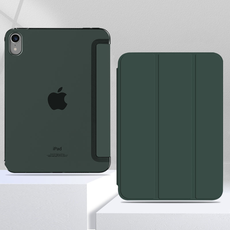  Trojstranný tvrdý obal na tablet pre modely Apple iPad — plastový materiál, multifunkčný minimalistický dizajn, podpora režimu spánku, adhezívna zadná strana