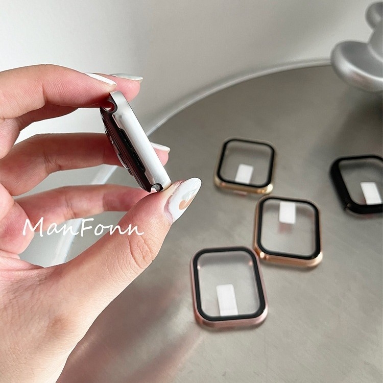 Zaštitna futrola za Apple Watch - Okvir od aluminijske legure + temperirani film - Kompatibilno s Apple Watch SE - Marka: Three Thousand Episodes