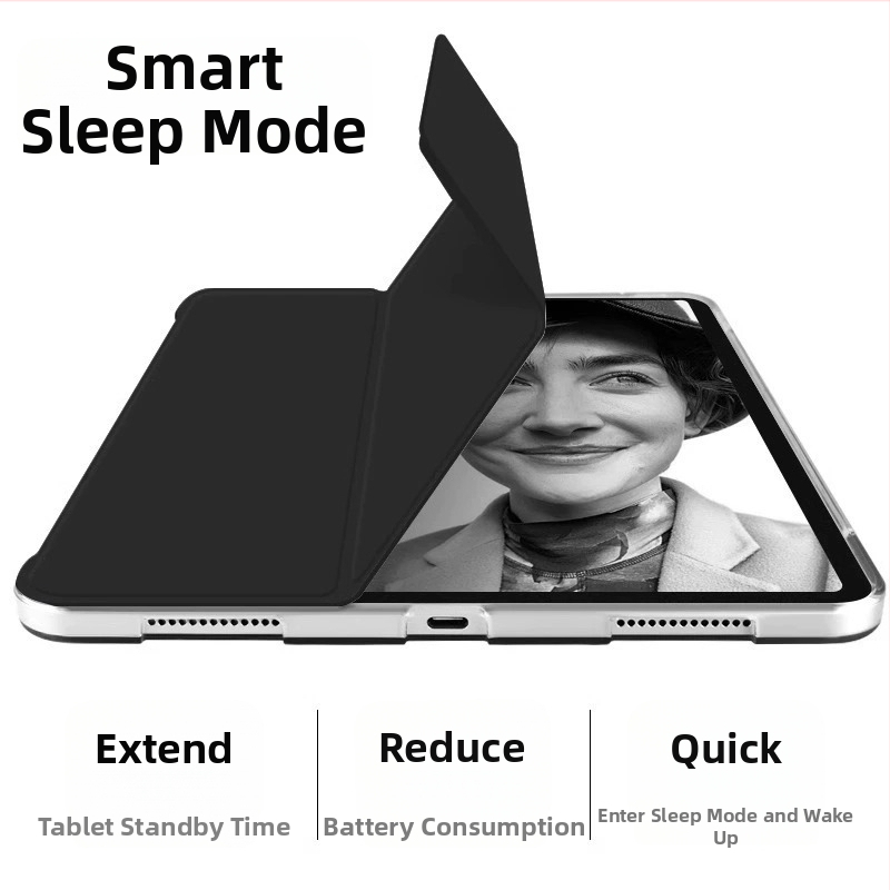 Aizsargājošs vāciņš no mākslīgās ādas Apple iPad, ar miega funkciju, magnētisku aizvērumu un pretkritienu aizsardzību
