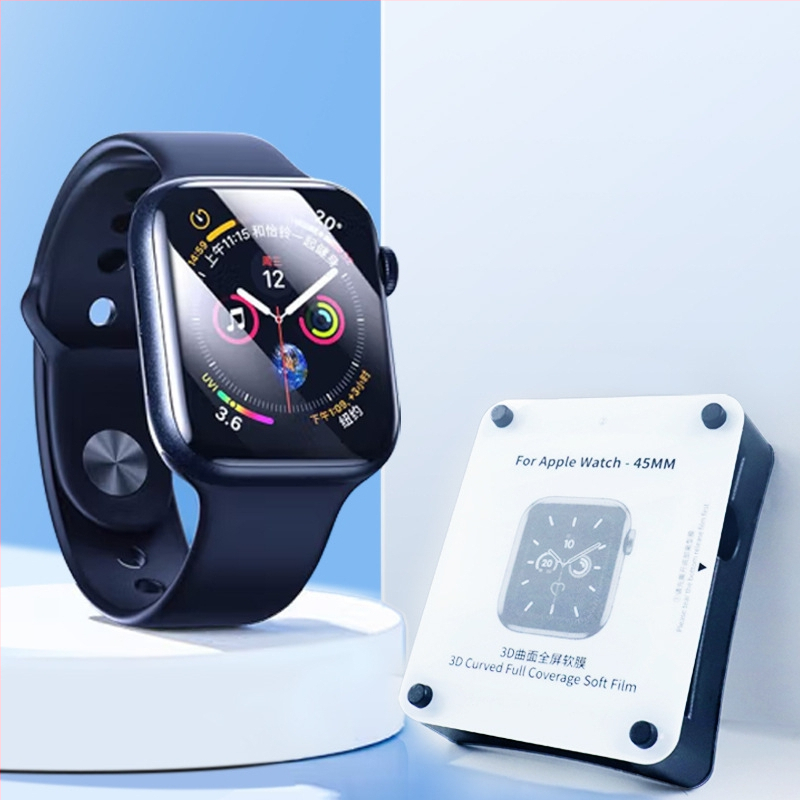 TPU hydrogel ochranná fólia pre Apple Watch S8/S9 – neutrálna značka, bez privátnej značky