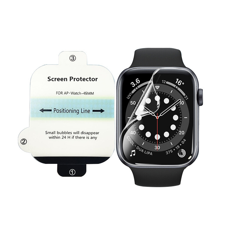 TPU hydrogel ochranná fólia pre Apple Watch S8/S9 – neutrálna značka, bez privátnej značky