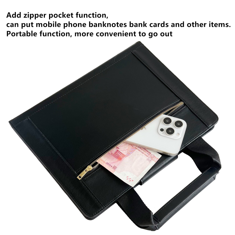 Pouzdro na iPad z umelej kože so zipsom, ručne vyrobené, obchodný štýl, pre Apple iPad, proti nárazom, odolné proti opotrebeniu, ochrana proti pádom