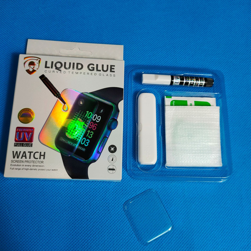 Xfdc Προστατευτικό φιλμ οθόνης Apple Watch – Μπροστινό φιλμ, Ιαπωνικό γυαλί Asahi, HD, Αντι-δακτυλικά αποτυπώματα, Αυτόματη επισκευή