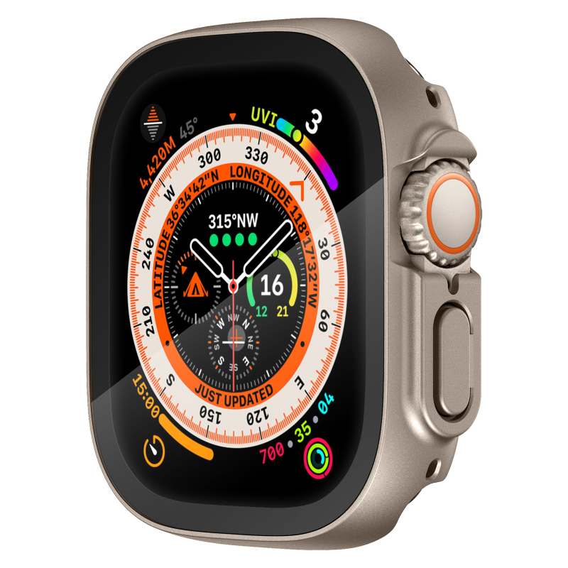 Integrované ochranné puzdro pre Apple Watch Ultra2, 49 mm, s ochranným filmom displeja