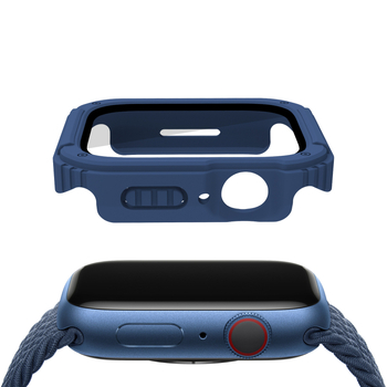 Carcasă de protecție Apple Watch 49mm, cu protecție a ecranului integrată, TPU+PC