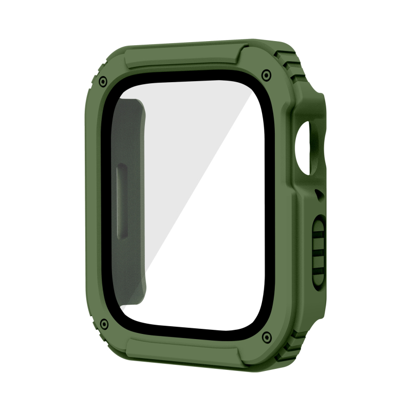 Carcasă de protecție Apple Watch 49mm, cu protecție a ecranului integrată, TPU+PC