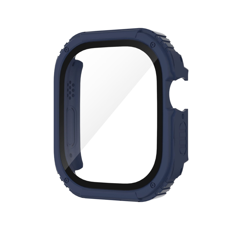 Carcasă de protecție Apple Watch 49mm, cu protecție a ecranului integrată, TPU+PC