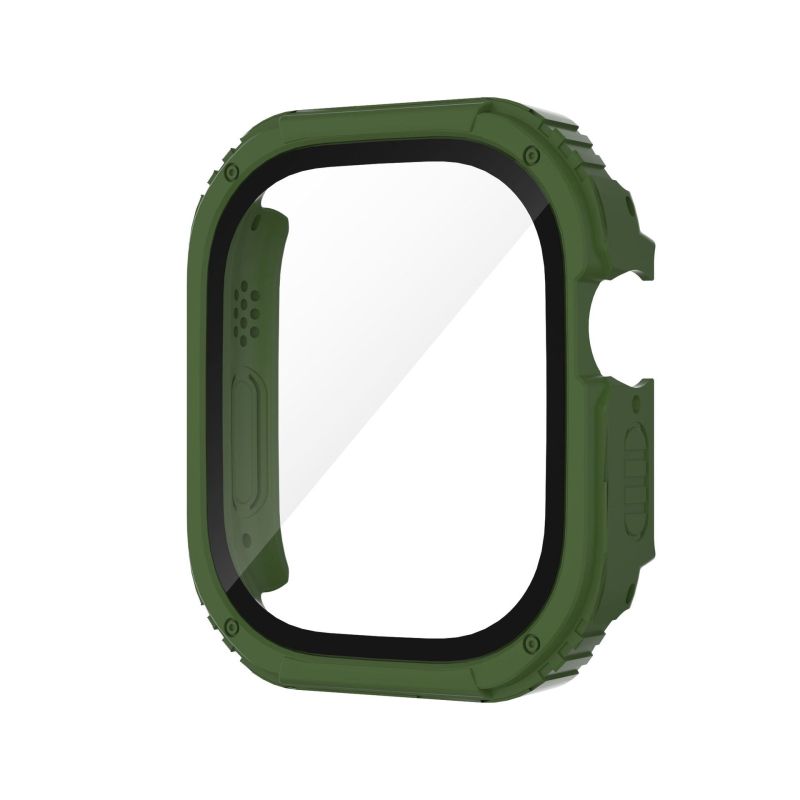 Carcasă de protecție Apple Watch 49mm, cu protecție a ecranului integrată, TPU+PC