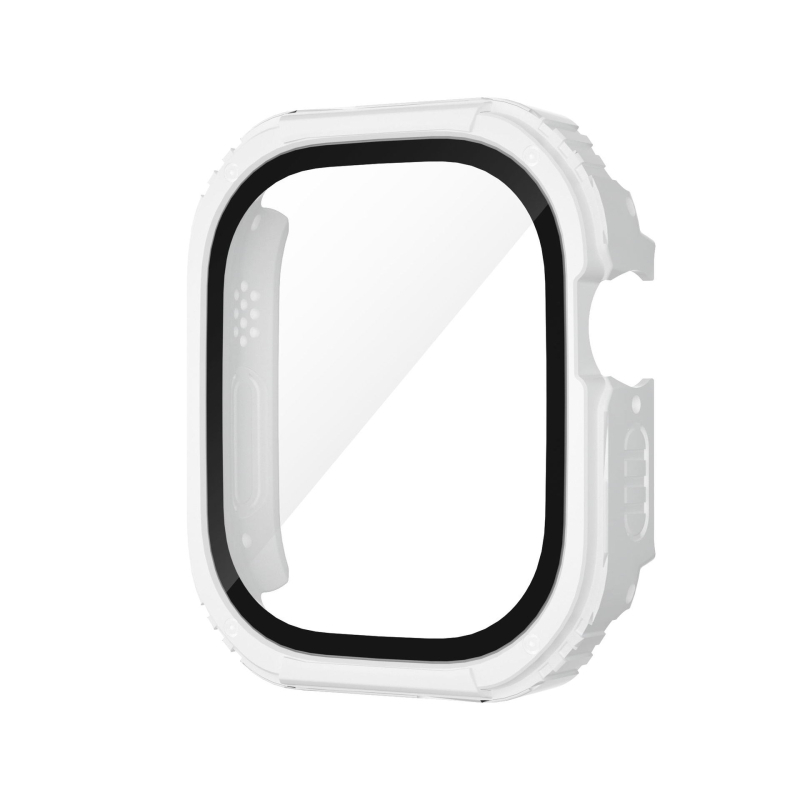 Carcasă de protecție Apple Watch 49mm, cu protecție a ecranului integrată, TPU+PC