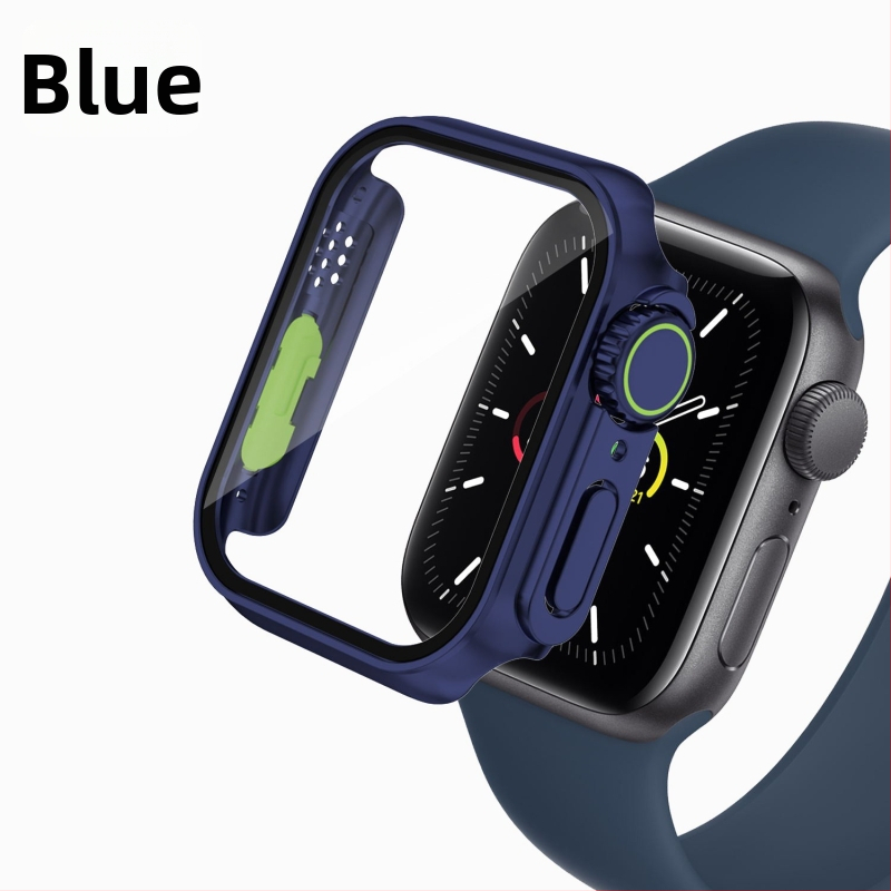 Ochranný kryt na Apple Watch kompatibilný s iWatch 7/8, PC materiál, s integrovanou ochranou obrazovky (Kompatibilita: iWatch 7/8; Materiál: PC; Ochrana obrazovky: Integrovaná)