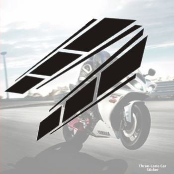 Motocikla uzlīmes rezervoāram, korpusam un priekšējai daļai — atstarojošas, ūdensdrošas un UV noturīgas ar ziedu motīvu