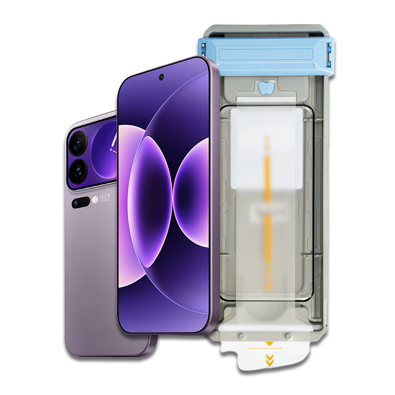 Staklena zaštitna folija za Xiaomi 17 Pro Max, 3D toplo savijanje, prašno-komora, potpuno ljepilo, ultrazvučno otključavanje otiska prsta