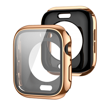 Carcasă Apple Watch Ultra cu acoperire completă față-spate, PC cu finisaj electroplacat și folie temperată, design integrat