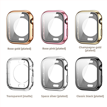 Carcasă Apple Watch Ultra cu acoperire completă față-spate, PC cu finisaj electroplacat și folie temperată, design integrat