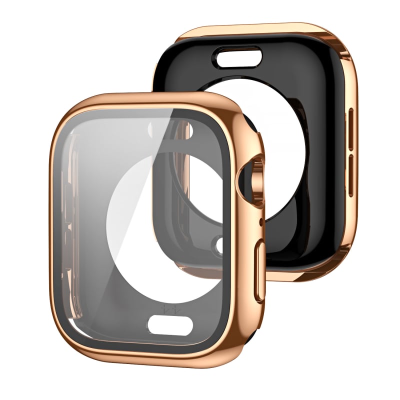 Carcasă Apple Watch Ultra cu acoperire completă față-spate, PC cu finisaj electroplacat și folie temperată, design integrat