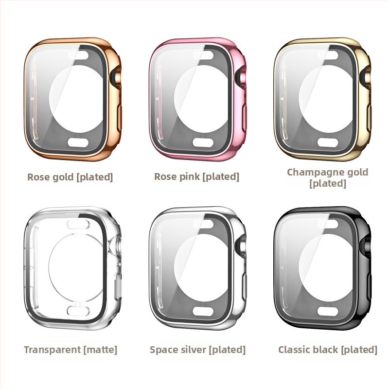 Carcasă Apple Watch Ultra cu acoperire completă față-spate, PC cu finisaj electroplacat și folie temperată, design integrat