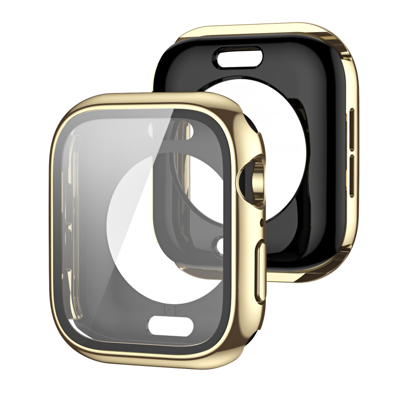 Carcasă Apple Watch Ultra cu acoperire completă față-spate, PC cu finisaj electroplacat și folie temperată, design integrat