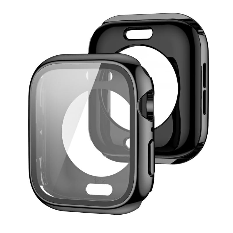 Carcasă Apple Watch Ultra cu acoperire completă față-spate, PC cu finisaj electroplacat și folie temperată, design integrat